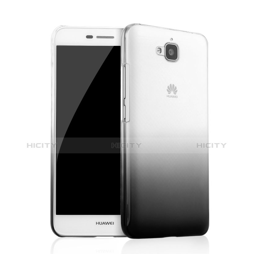 Cover Plastica Trasparente Rigida Sfumato per Huawei Enjoy 5 Nero