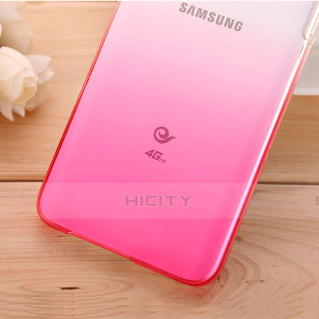 Cover Plastica Trasparente Rigida Sfumato per Samsung Galaxy A3 Duos SM-A300F Rosa