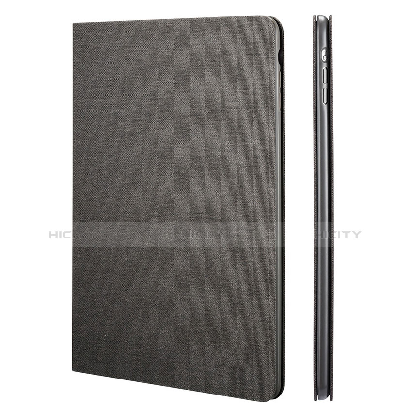 Cover Portafoglio In Pelle con Supporto L01 per Apple iPad Mini 3 Nero