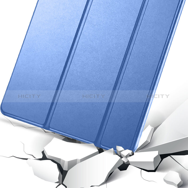Cover Portafoglio In Pelle con Supporto L01 per Apple New iPad 9.7 (2018) Blu