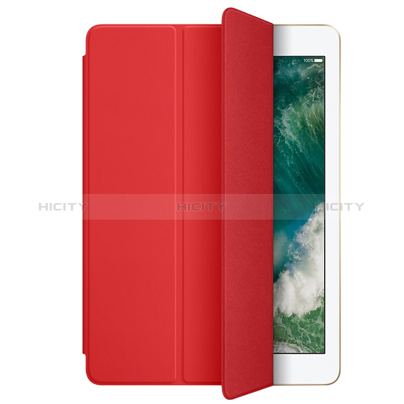 Cover Portafoglio In Pelle con Supporto L01 per Apple New iPad 9.7 (2018) Rosso