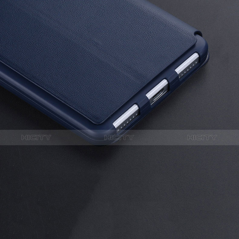 Cover Portafoglio In Pelle con Supporto L01 per Huawei Honor 7 Dual SIM Blu