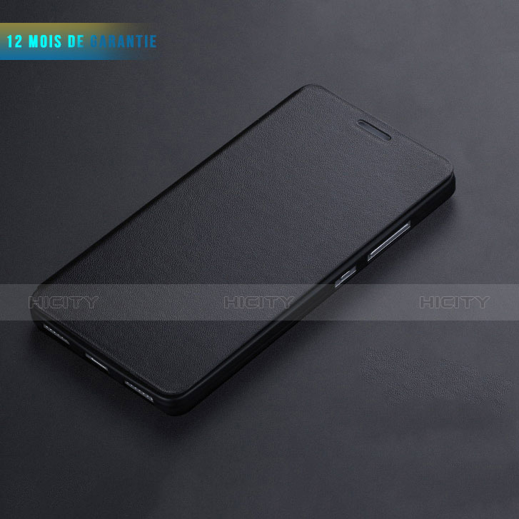 Cover Portafoglio In Pelle con Supporto L01 per Huawei Honor 7 Nero