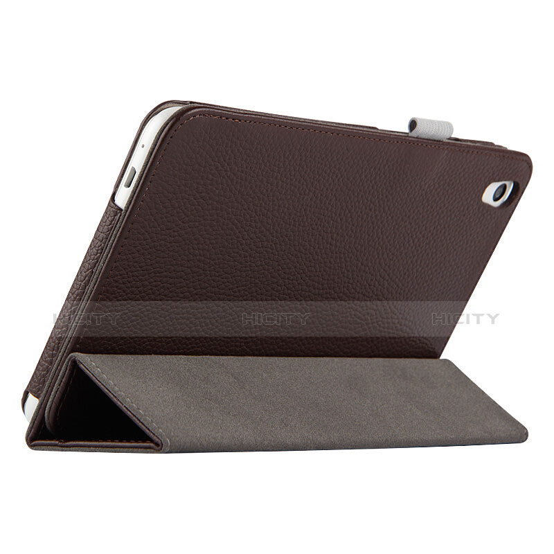 Cover Portafoglio In Pelle con Supporto L01 per Huawei Honor Pad 2 Marrone