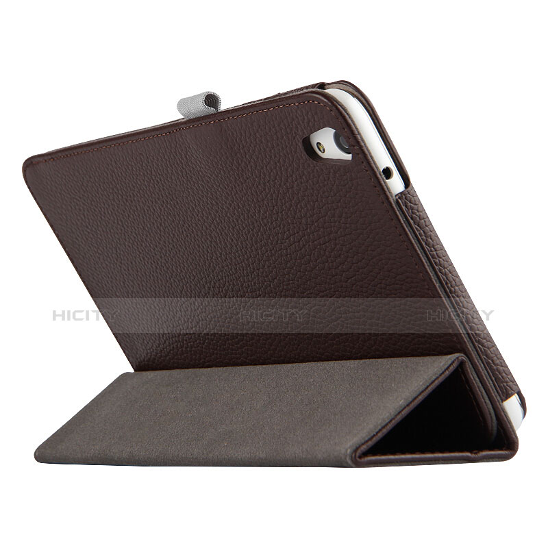 Cover Portafoglio In Pelle con Supporto L01 per Huawei Honor Pad 2 Marrone