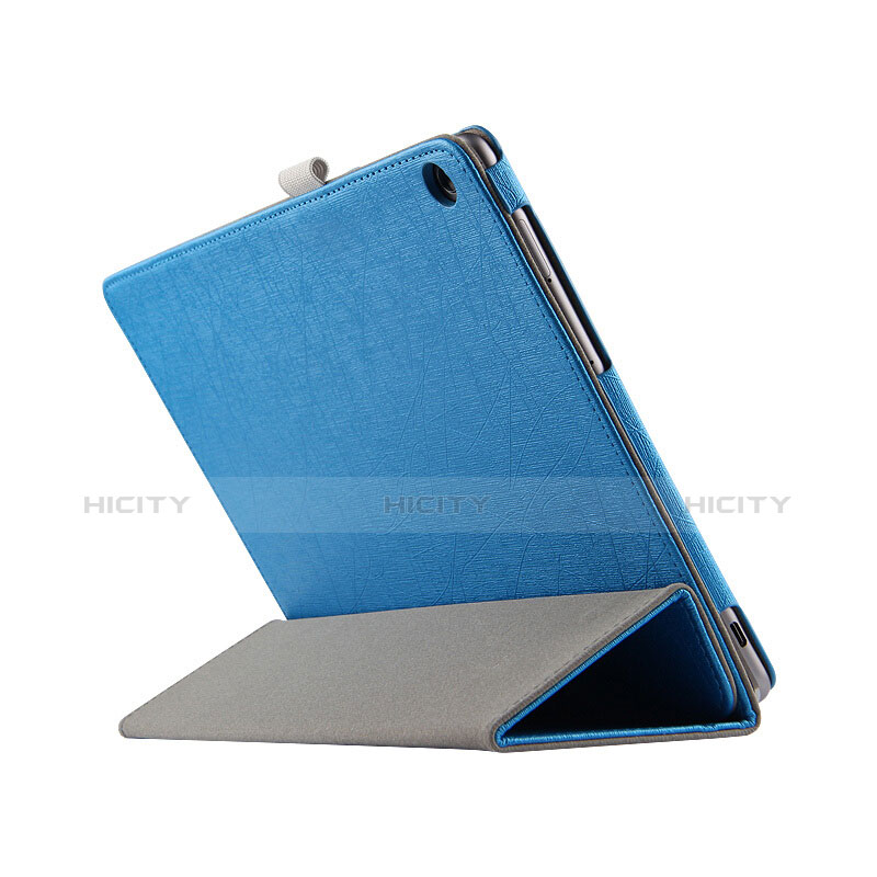 Cover Portafoglio In Pelle con Supporto L01 per Huawei MediaPad M3 Lite 10.1 BAH-W09 Blu