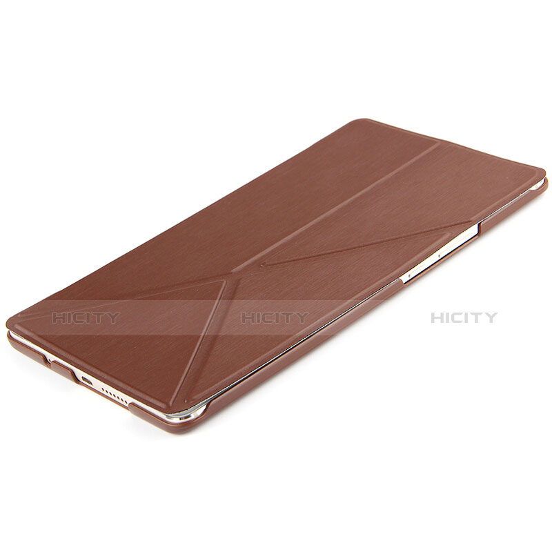 Cover Portafoglio In Pelle con Supporto L01 per Huawei MediaPad M3 Marrone