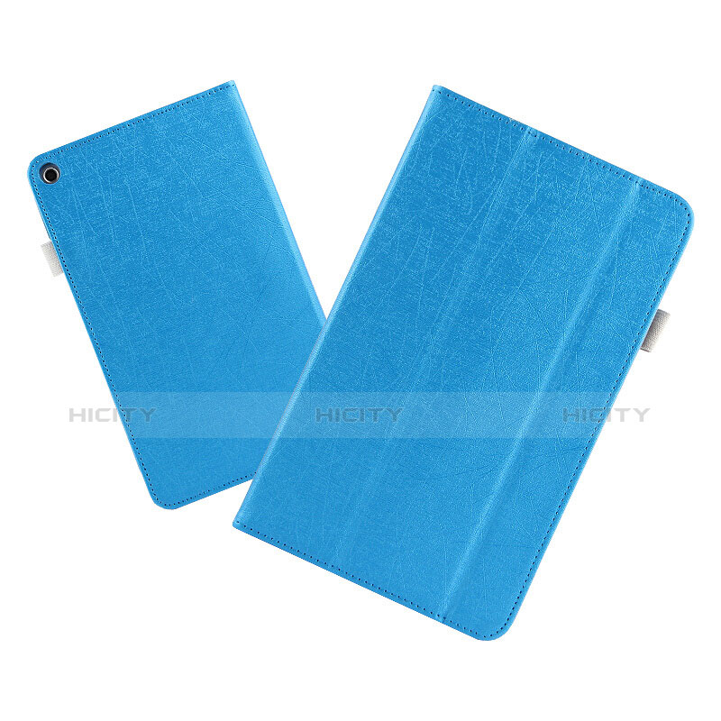 Cover Portafoglio In Pelle con Supporto L01 per Huawei MediaPad T3 8.0 KOB-W09 KOB-L09 Cielo Blu