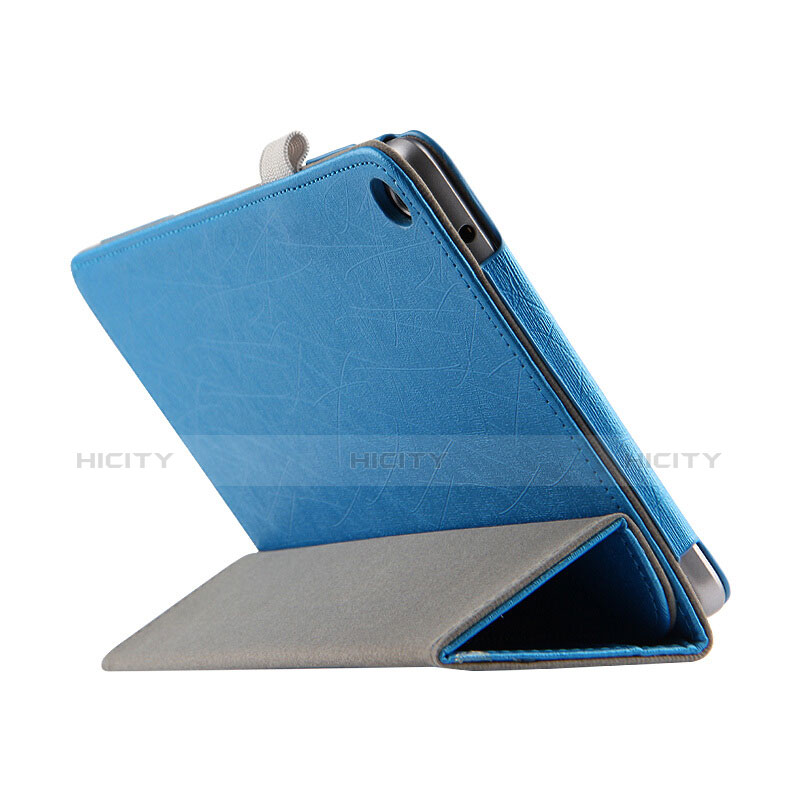 Cover Portafoglio In Pelle con Supporto L01 per Huawei MediaPad T3 8.0 KOB-W09 KOB-L09 Cielo Blu