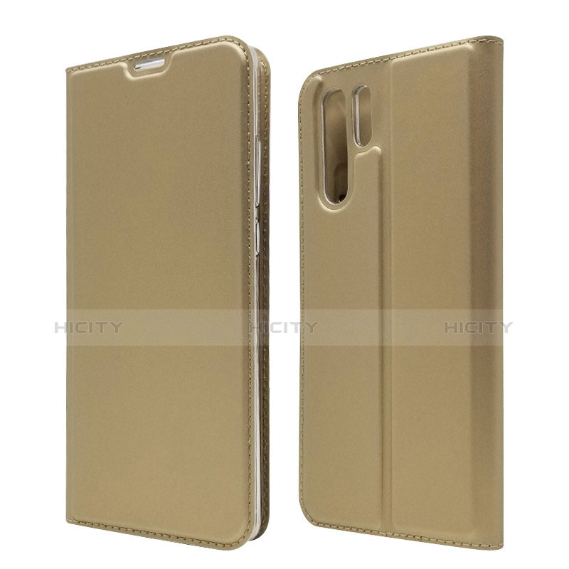 Cover Portafoglio In Pelle con Supporto L01 per Huawei P30 Pro New Edition Oro