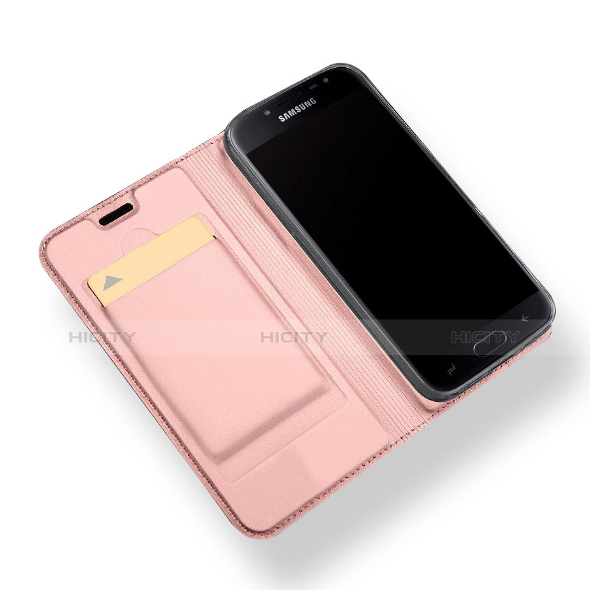 Cover Portafoglio In Pelle con Supporto L01 per Samsung Galaxy Grand Prime Pro (2018) Oro Rosa