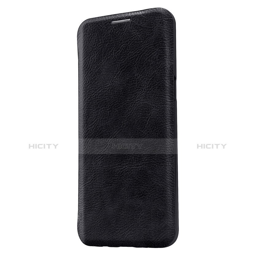 Cover Portafoglio In Pelle con Supporto L01 per Samsung Galaxy S9 Plus Nero