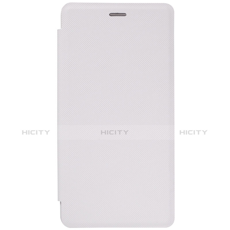 Cover Portafoglio In Pelle con Supporto L01 per Xiaomi Mi Note Bianco
