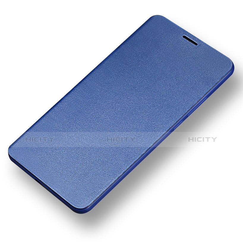 Cover Portafoglio In Pelle con Supporto L02 per Huawei Mate 10 Blu