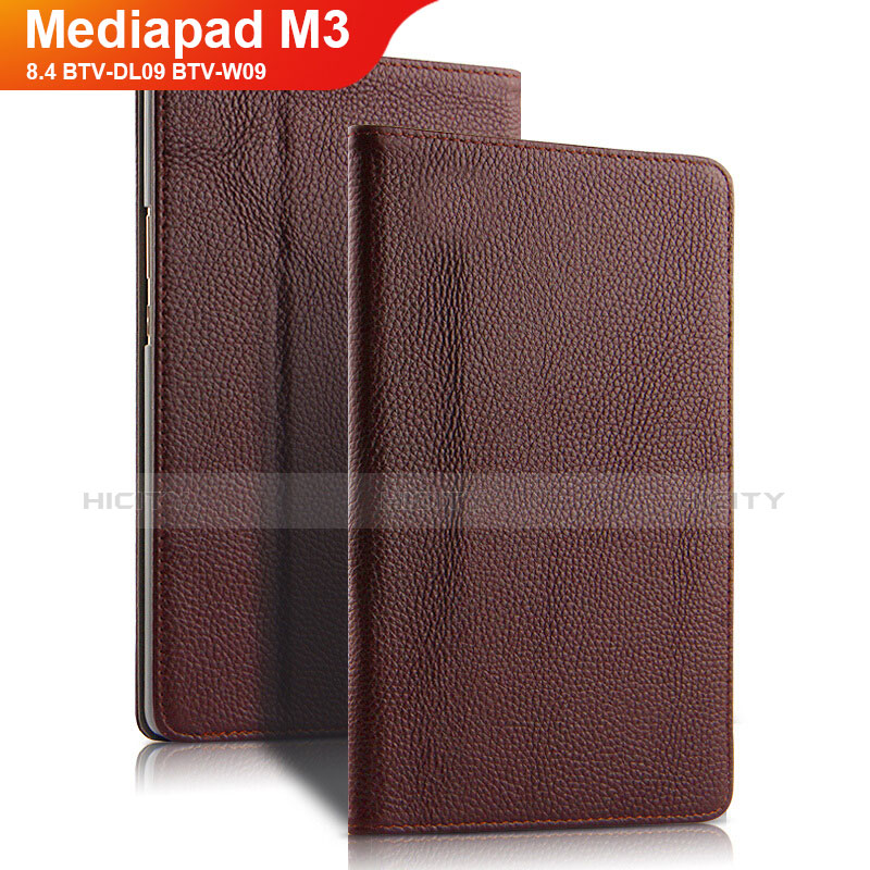 Cover Portafoglio In Pelle con Supporto L02 per Huawei Mediapad M3 8.4 BTV-DL09 BTV-W09 Marrone