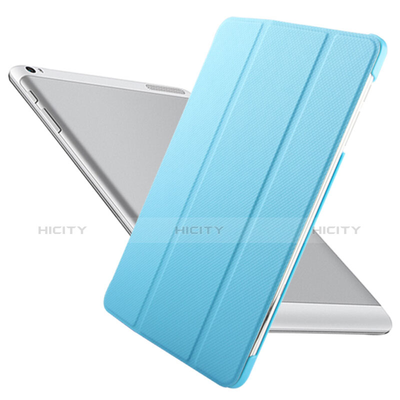 Cover Portafoglio In Pelle con Supporto L02 per Huawei Mediapad T1 10 Pro T1-A21L T1-A23L Cielo Blu