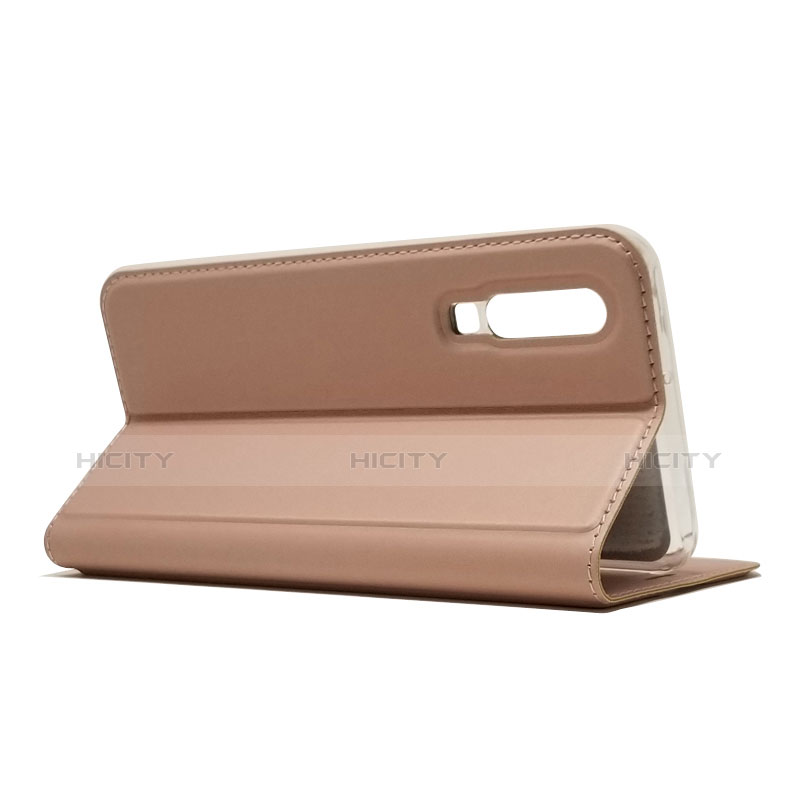 Cover Portafoglio In Pelle con Supporto L02 per Huawei P30 Oro Rosa