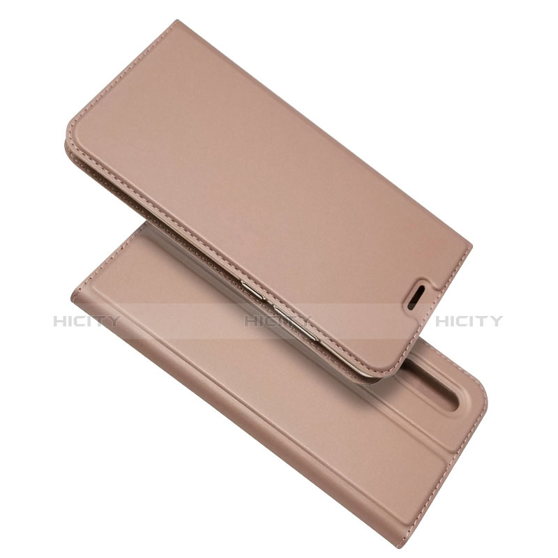 Cover Portafoglio In Pelle con Supporto L02 per Huawei P30 Oro Rosa