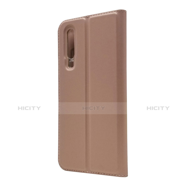 Cover Portafoglio In Pelle con Supporto L02 per Huawei P30 Oro Rosa