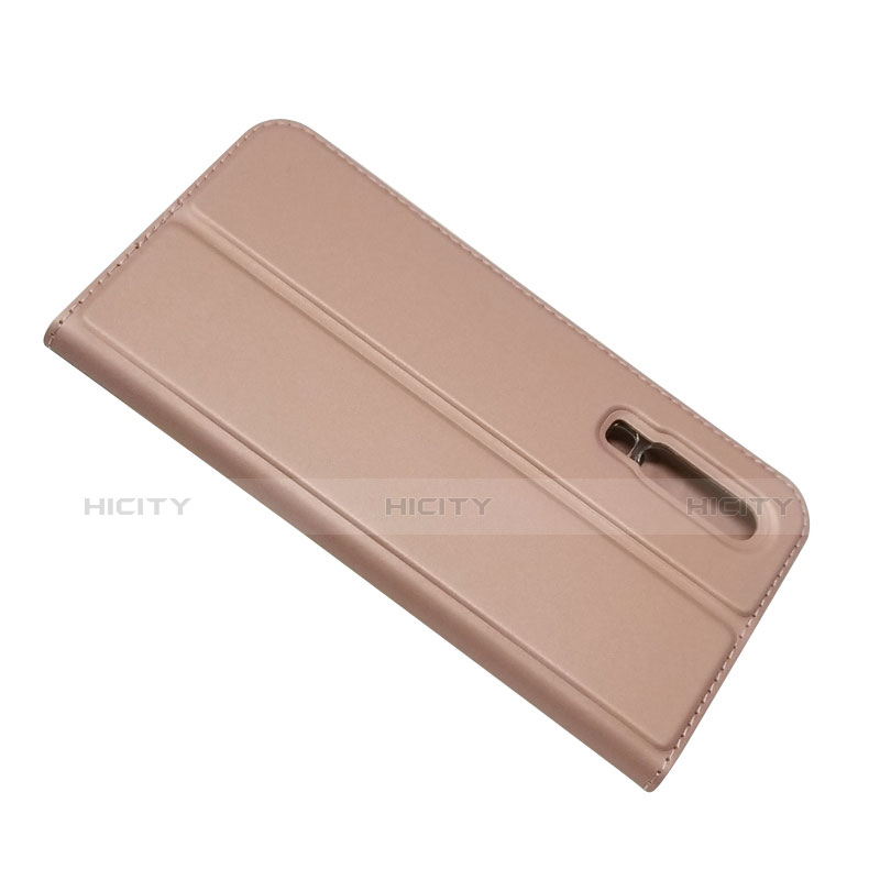 Cover Portafoglio In Pelle con Supporto L02 per Huawei P30 Oro Rosa