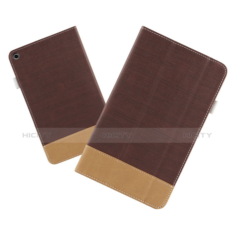 Cover Portafoglio In Pelle con Supporto L03 per Huawei MediaPad T3 8.0 KOB-W09 KOB-L09 Marrone