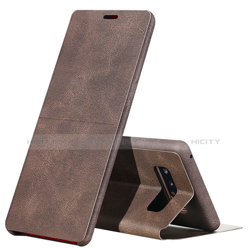 Cover Portafoglio In Pelle con Supporto L04 per Samsung Galaxy Note 8 Marrone