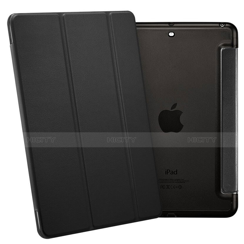 Cover Portafoglio In Pelle con Supporto L05 per Apple iPad Mini 3 Nero