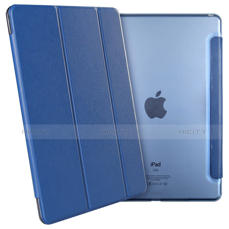 Cover Portafoglio In Pelle con Supporto L05 per Apple iPad Mini 4 Blu