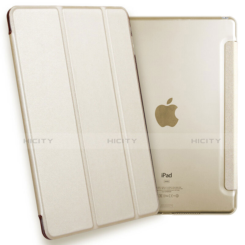 Cover Portafoglio In Pelle con Supporto L05 per Apple iPad Mini 4 Oro