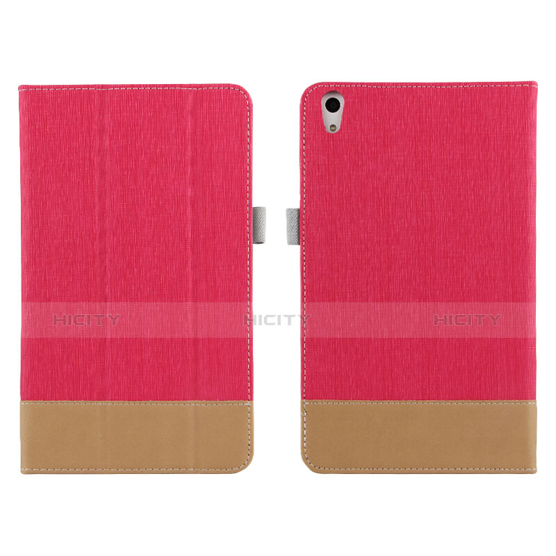 Cover Portafoglio In Pelle con Supporto L05 per Huawei Honor Pad 2 Rosso
