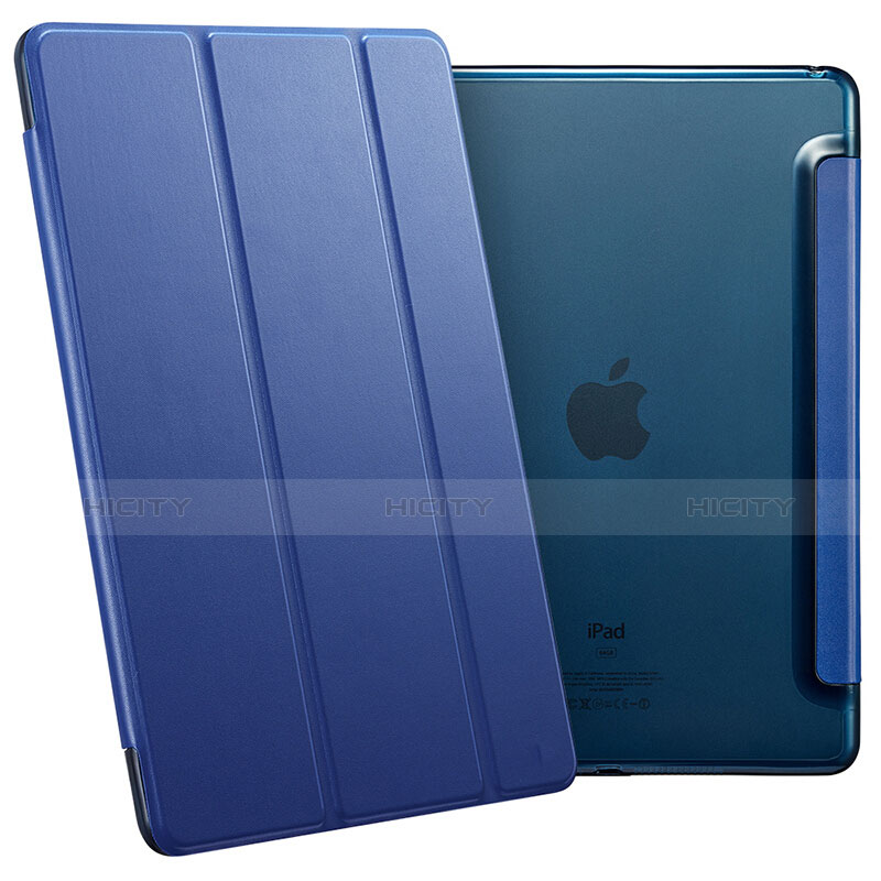 Cover Portafoglio In Pelle con Supporto L06 per Apple iPad Mini 4 Blu