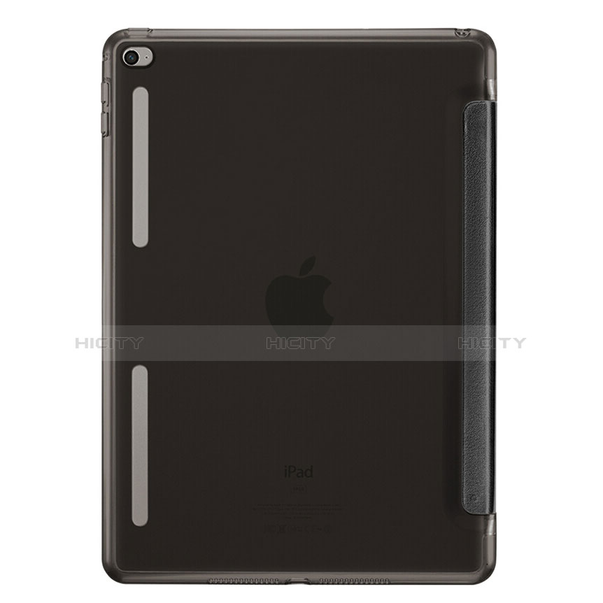 Cover Portafoglio In Pelle con Supporto L06 per Apple iPad Mini 4 Nero