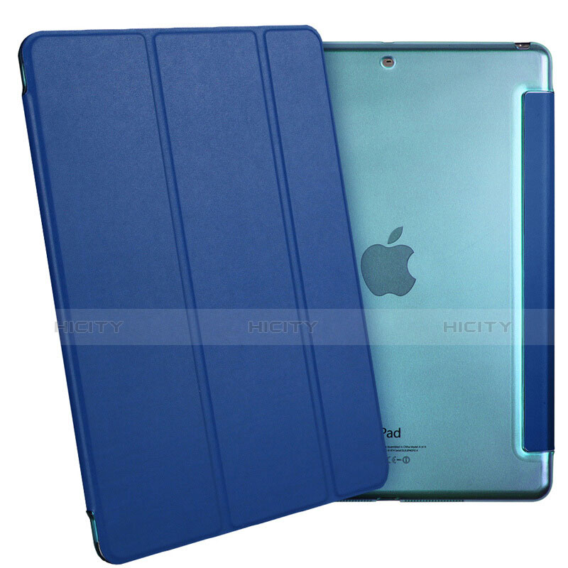 Cover Portafoglio In Pelle con Supporto L06 per Apple iPad Mini Blu