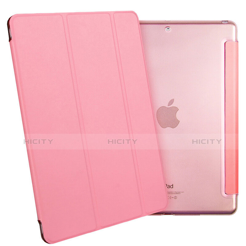 Cover Portafoglio In Pelle con Supporto L06 per Apple iPad Mini Rosa