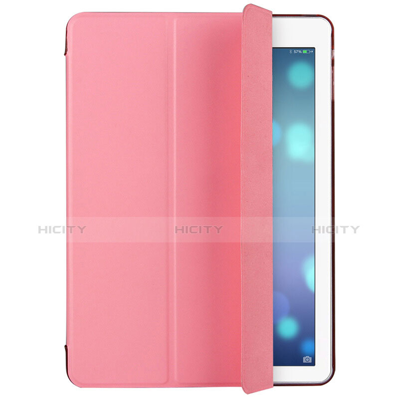 Cover Portafoglio In Pelle con Supporto L06 per Apple iPad Mini Rosa