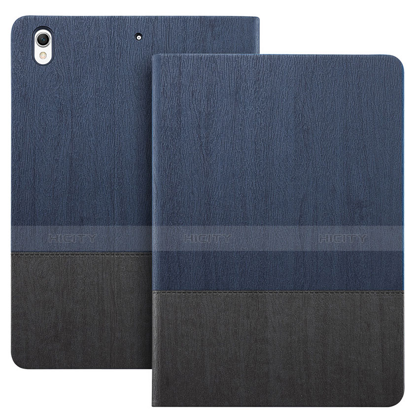 Cover Portafoglio In Pelle con Supporto L06 per Apple iPad Pro 10.5 Blu