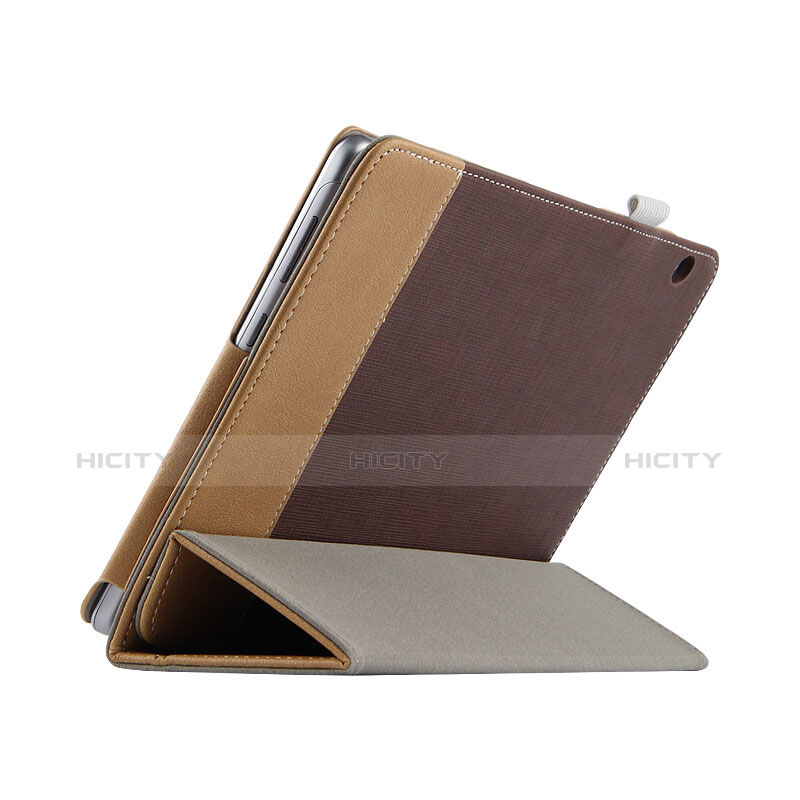 Cover Portafoglio In Pelle con Supporto L06 per Huawei MediaPad T3 10 AGS-L09 AGS-W09 Marrone