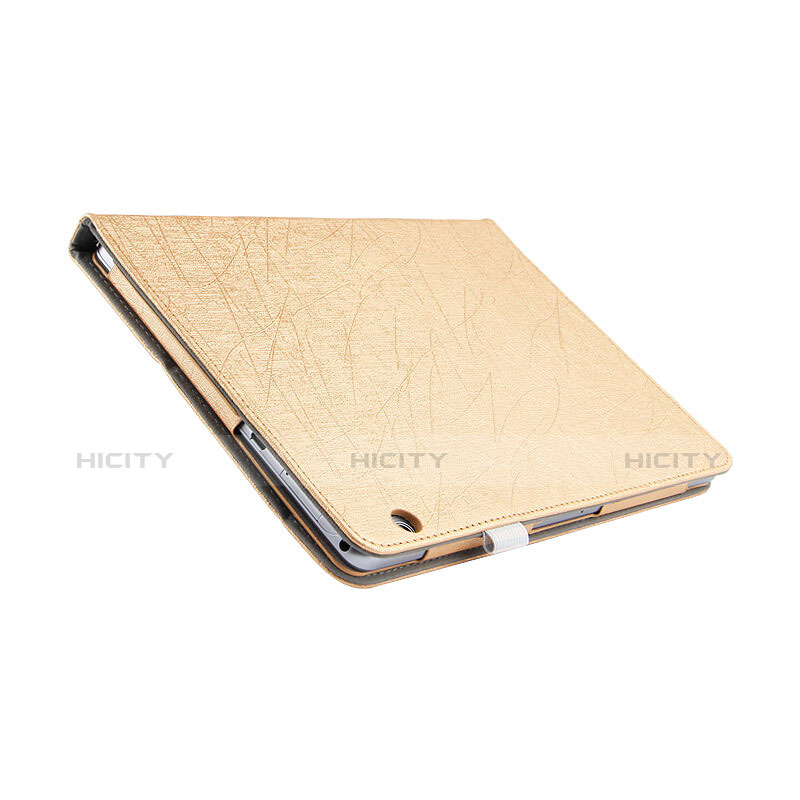 Cover Portafoglio In Pelle con Supporto L07 per Huawei MediaPad T3 10 AGS-L09 AGS-W09 Oro