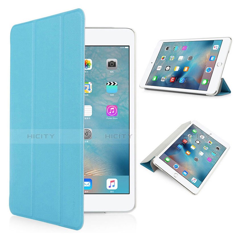 Cover Portafoglio In Pelle con Supporto Opaca per Apple iPad Pro 9.7 Cielo Blu