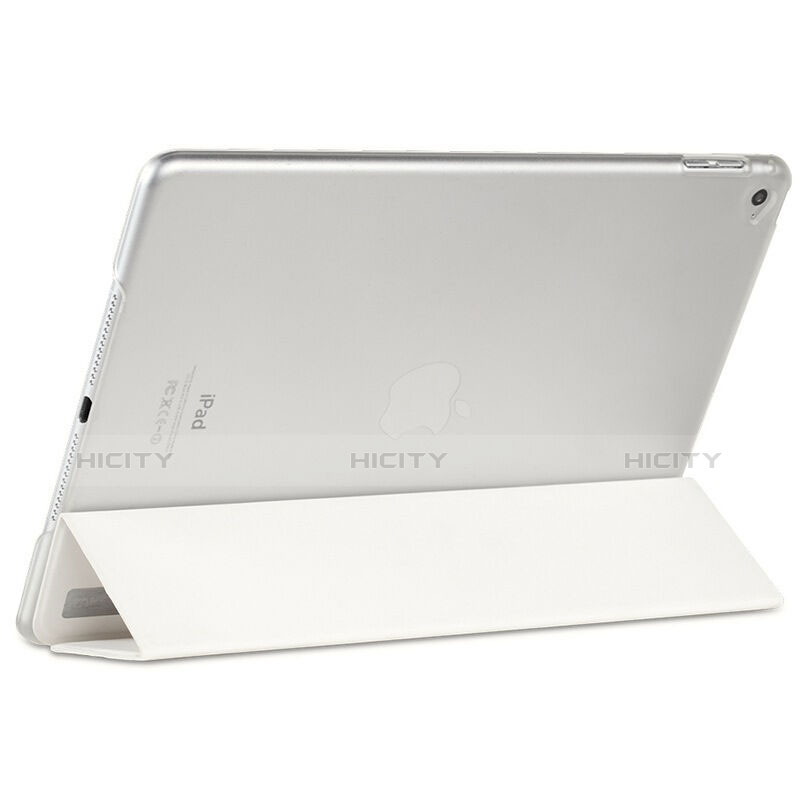 Cover Portafoglio In Pelle con Supporto per Apple iPad Air 2 Bianco