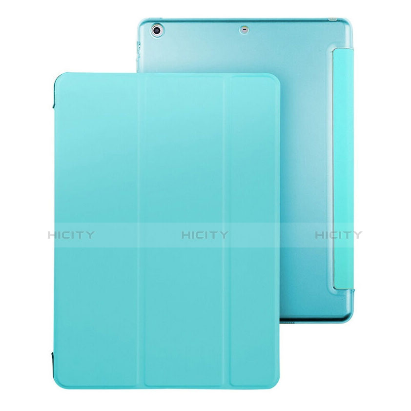 Cover Portafoglio In Pelle con Supporto per Apple iPad Air Cielo Blu