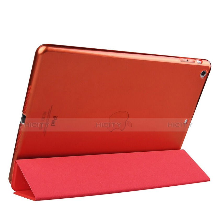 Cover Portafoglio In Pelle con Supporto per Apple iPad Air Rosso
