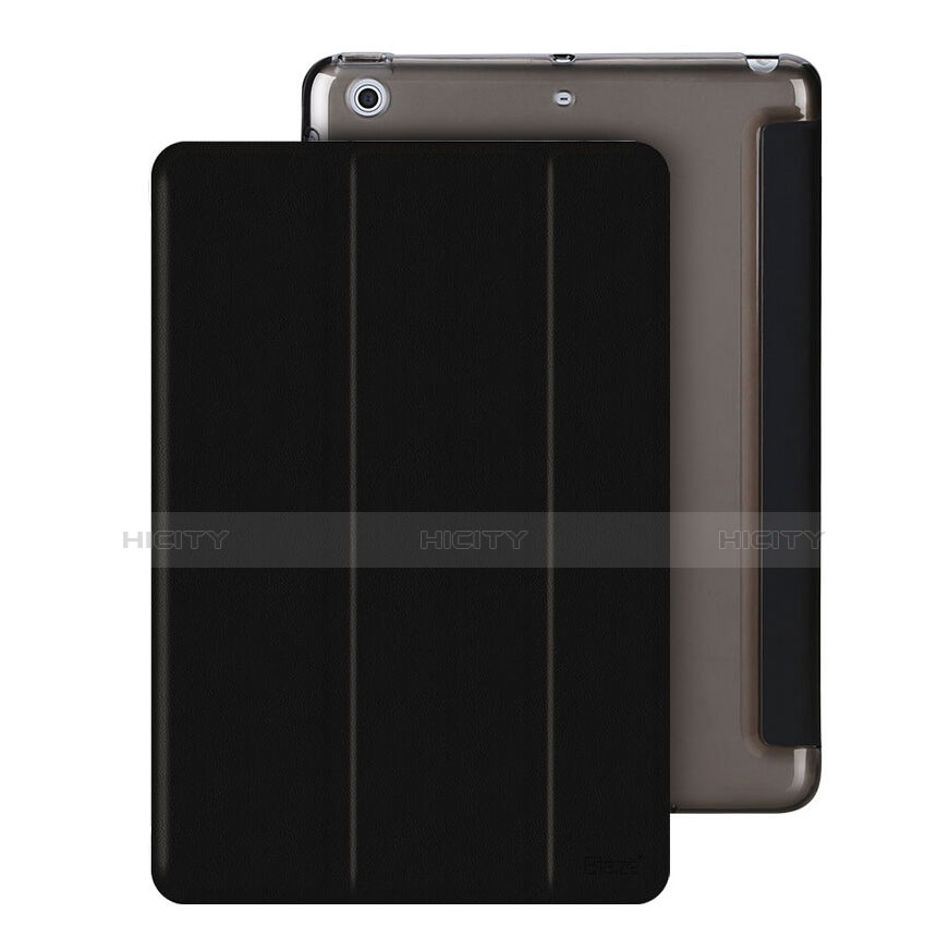 Cover Portafoglio In Pelle con Supporto per Apple iPad Mini 2 Nero