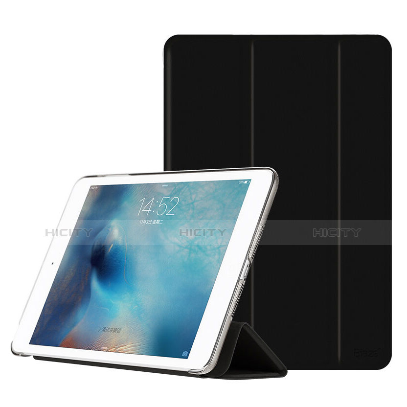 Cover Portafoglio In Pelle con Supporto per Apple iPad Mini 2 Nero
