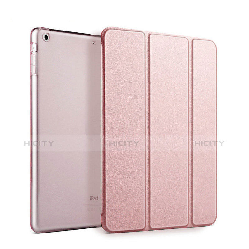 Cover Portafoglio In Pelle con Supporto per Apple iPad Mini 2 Oro Rosa