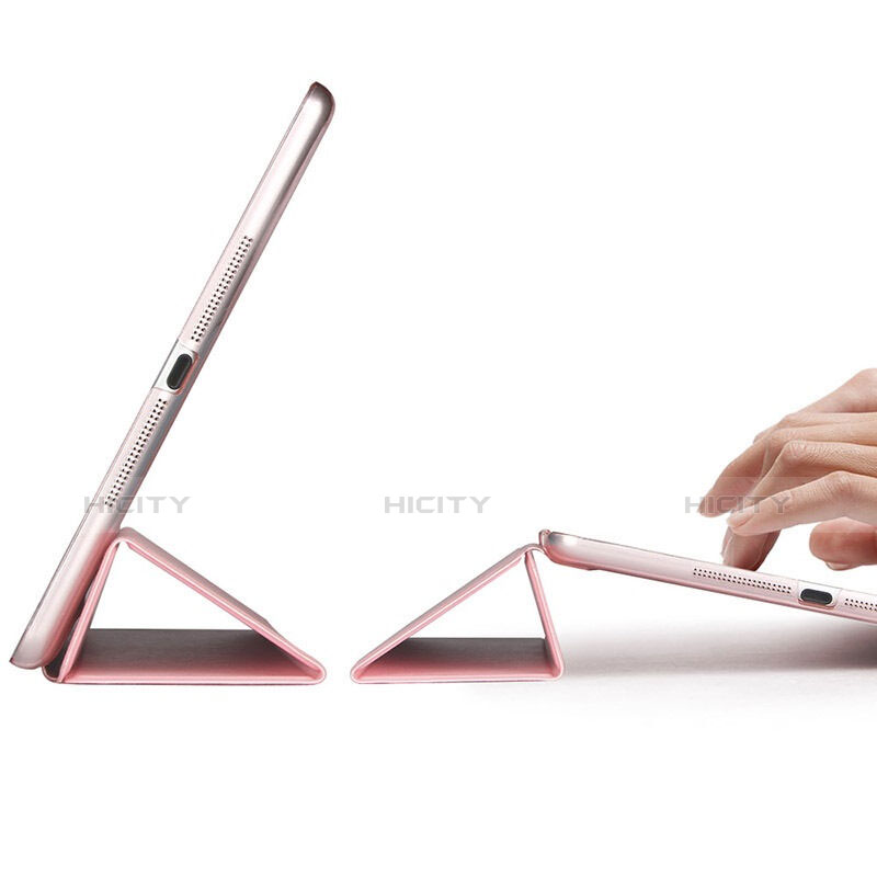 Cover Portafoglio In Pelle con Supporto per Apple iPad Mini 3 Oro Rosa