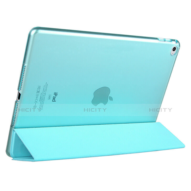 Cover Portafoglio In Pelle con Supporto per Apple iPad Mini 4 Cielo Blu