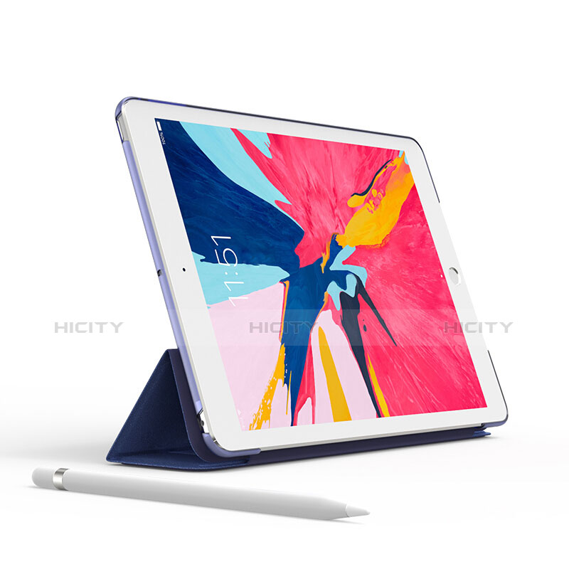 Cover Portafoglio In Pelle con Supporto per Apple iPad Mini 5 (2019) Blu