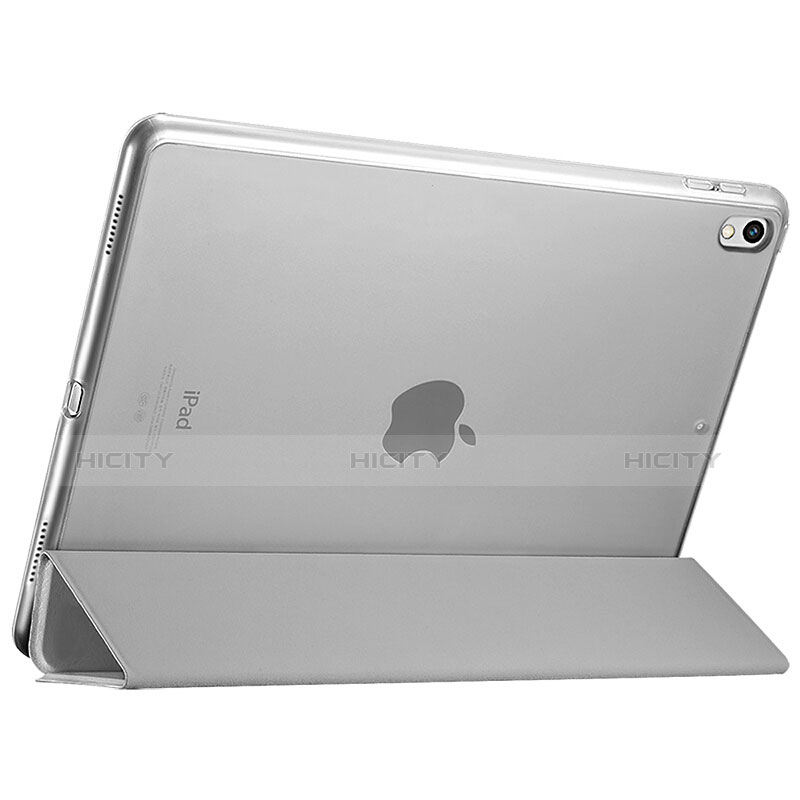 Cover Portafoglio In Pelle con Supporto per Apple iPad Pro 12.9 (2017) Argento