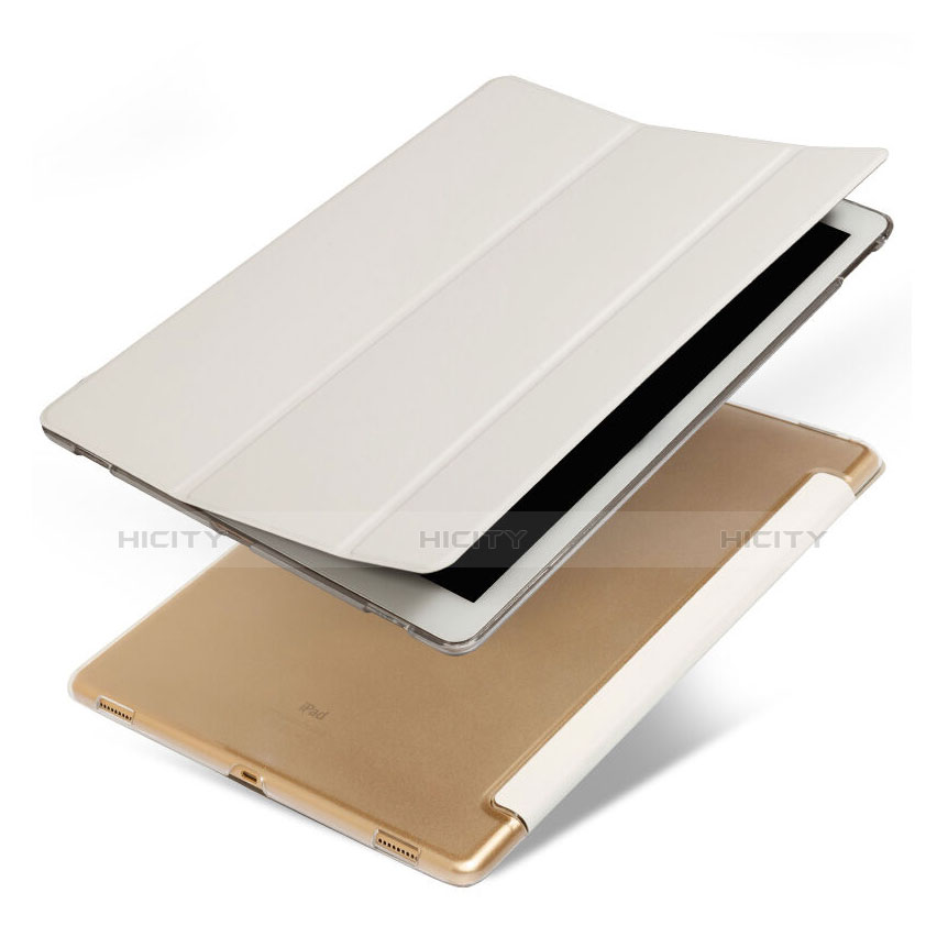 Cover Portafoglio In Pelle con Supporto per Apple iPad Pro 12.9 Bianco